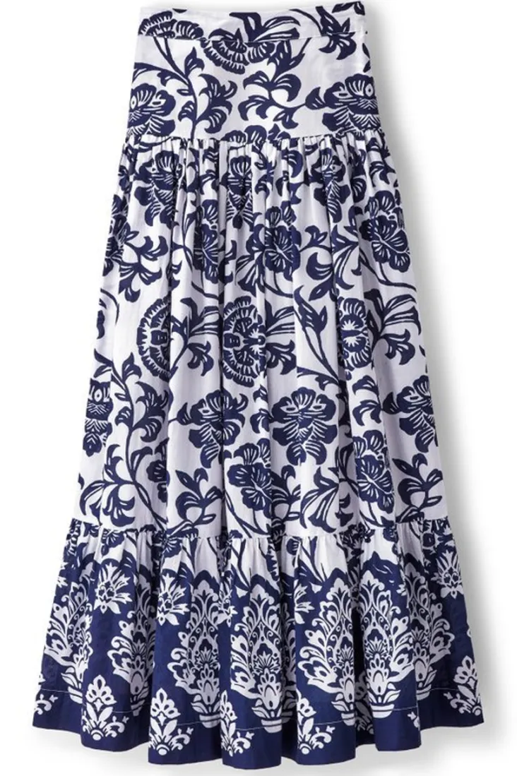 New Soft Surroundings Gia Maxi Skirt FijiFloral