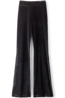 New Soft Surroundings Gianna Velvet Bootcut Pants Black
