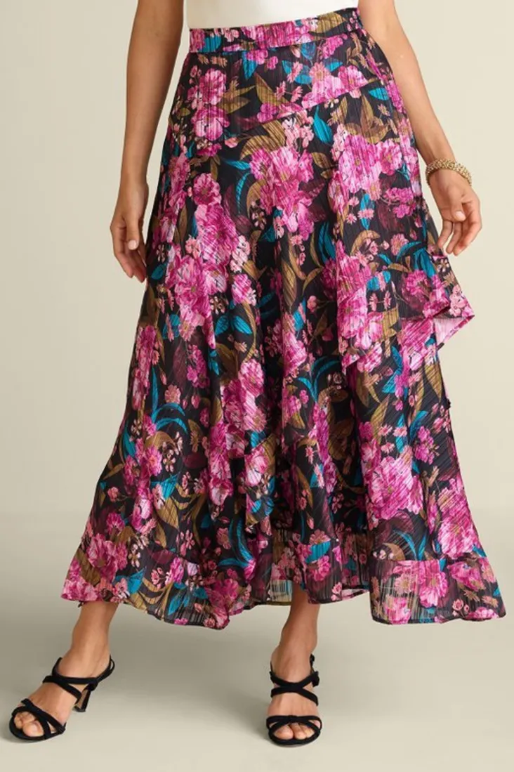 Outlet Soft Surroundings Hannie Midi Skirt SolsticeFloral