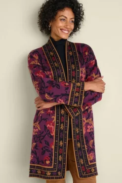 Online Soft Surroundings Haven Jacquard Cardigan WinterGardenJacquard