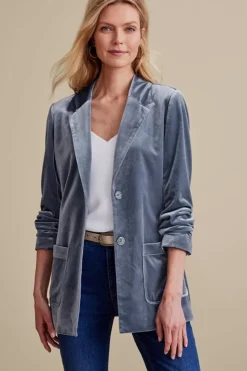 Outlet Soft Surroundings Holly Velvet Blazer