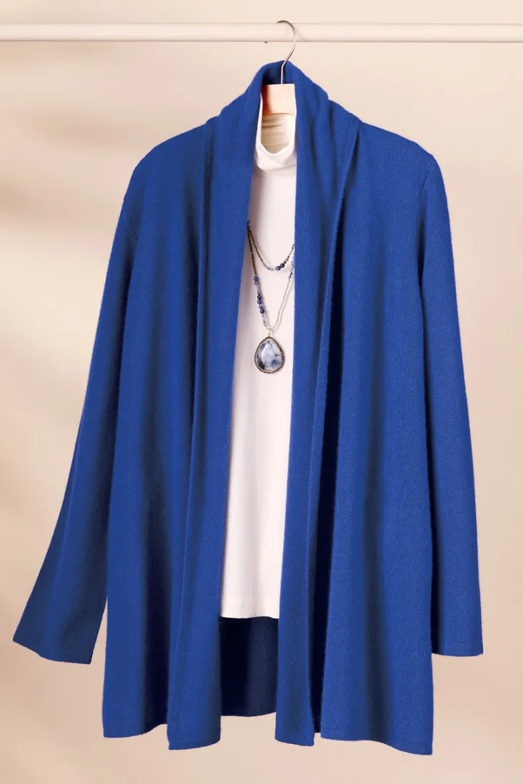New Soft Surroundings Izzy Cashmere Long Cardigan