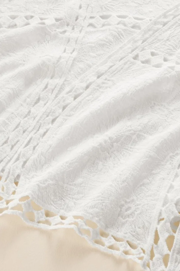 Discount Soft Surroundings Jasmine Lace Wrap Alabaster