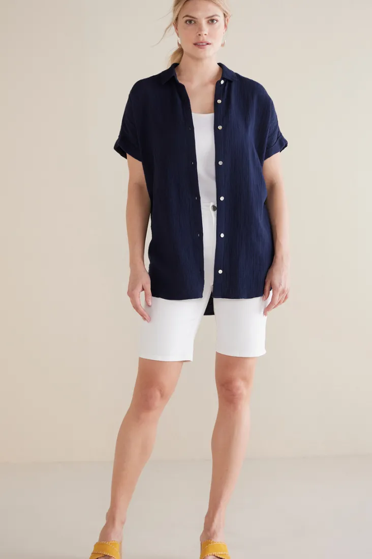 Discount Soft Surroundings Je Veux Gauze Top