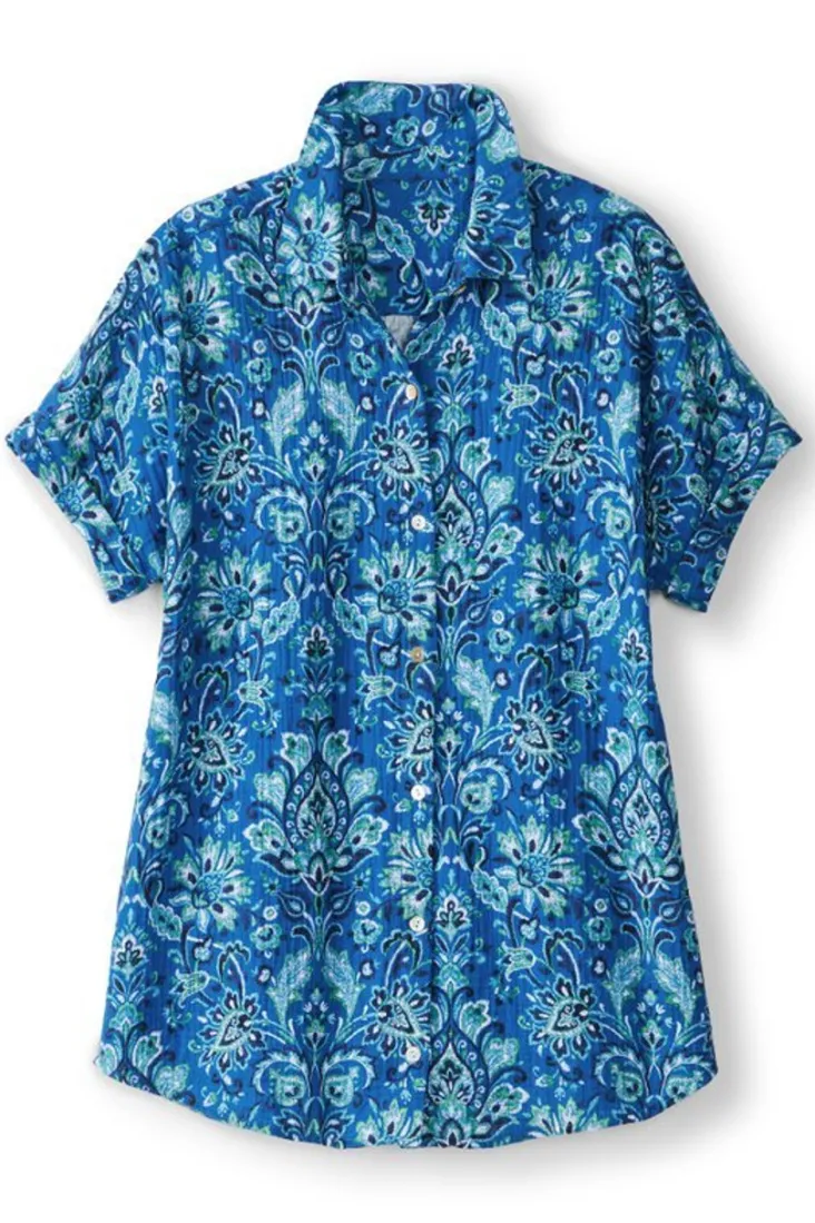 Discount Soft Surroundings Je Veux Gauze Top