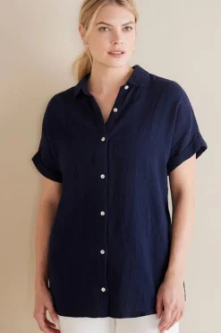 Discount Soft Surroundings Je Veux Gauze Top