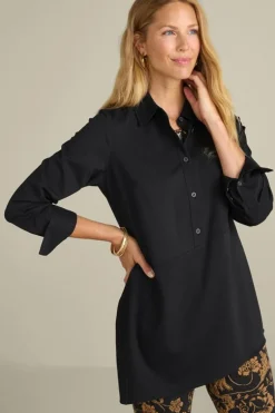 Sale Soft Surroundings Jeanne Asymmetrical Tunic Black