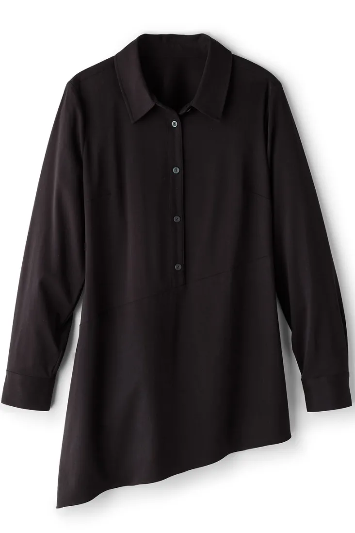 Sale Soft Surroundings Jeanne Asymmetrical Tunic Black