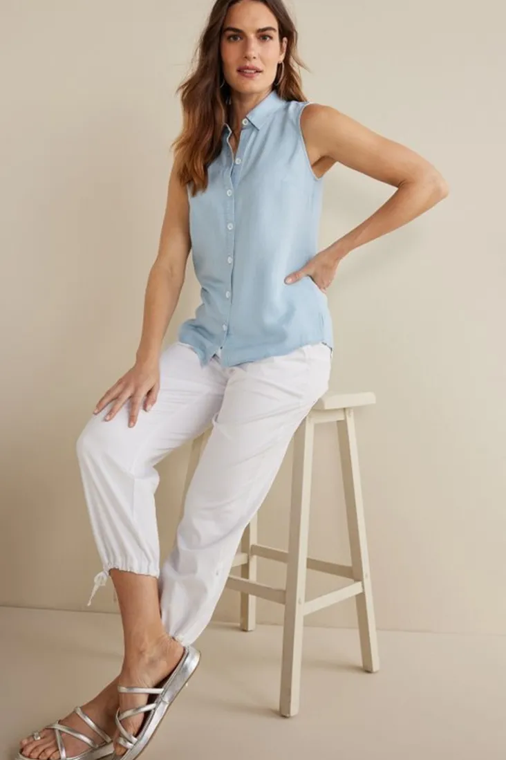 Sale Soft Surroundings Jennifer Tencel™ Tank LightChambray