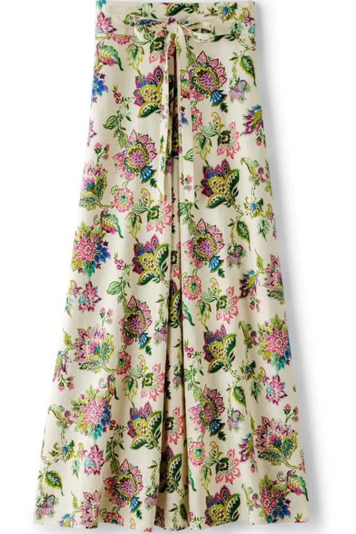 Clearance Soft Surroundings Jordan Linen Blend Skirt IpanemaFlowers
