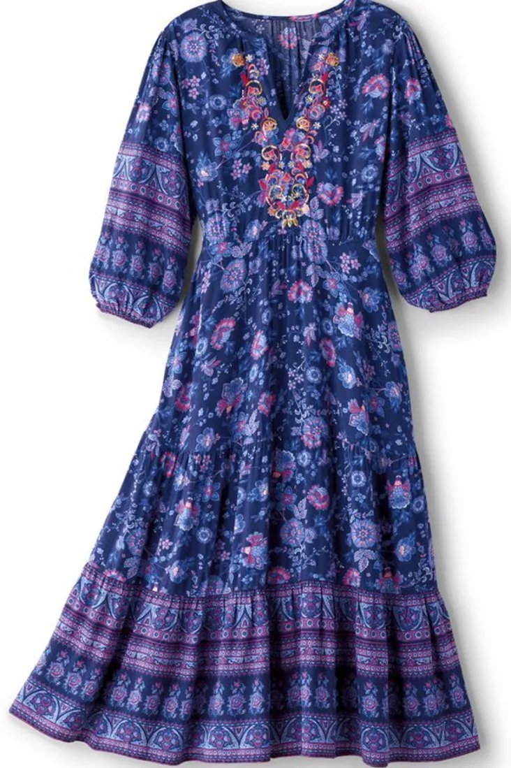 Online Soft Surroundings Jordana Midi Dress SiennaFloral