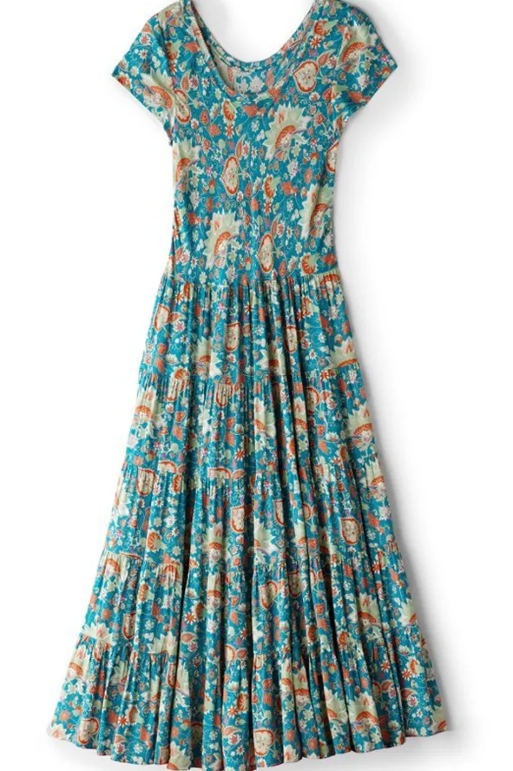 Clearance Soft Surroundings Kara Dress FieryTealJacobean