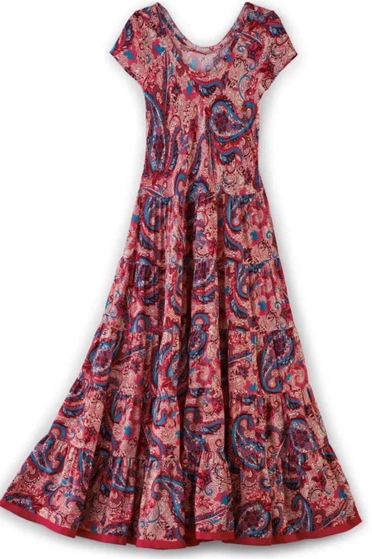 Clearance Soft Surroundings Kara Dress FieryTealJacobean