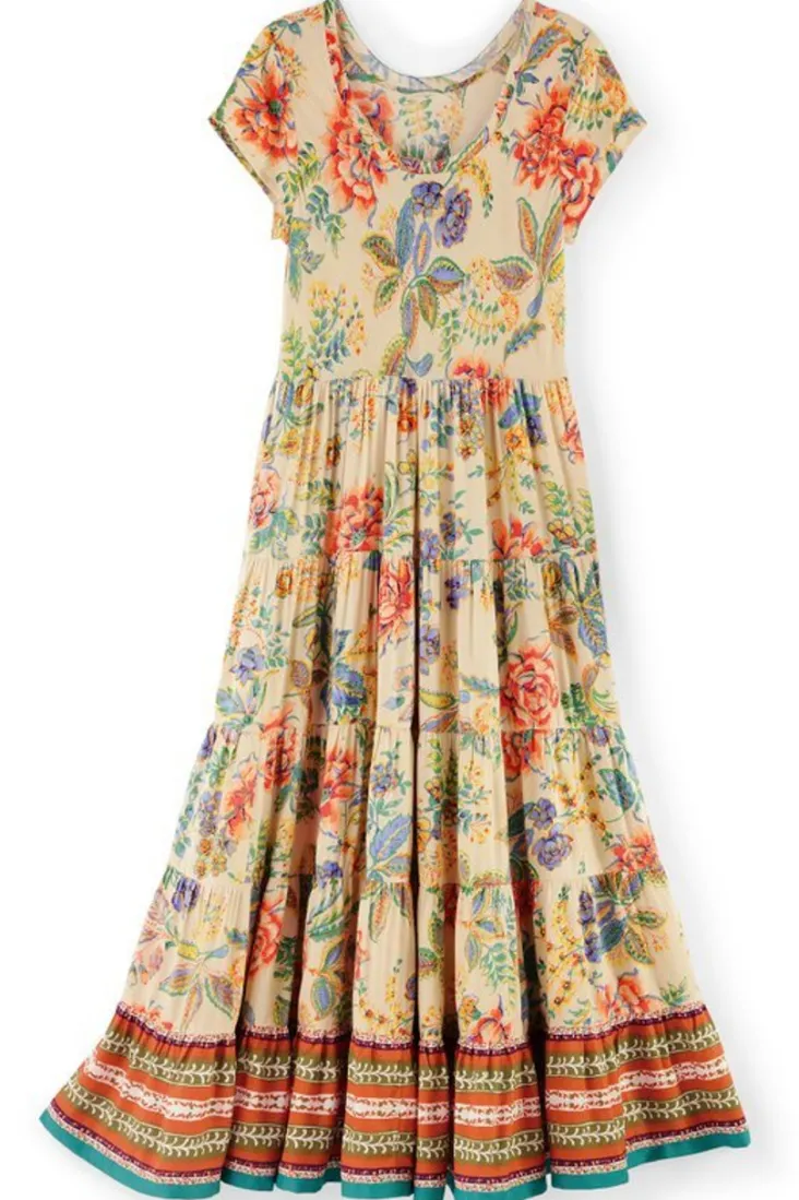 Clearance Soft Surroundings Kara Dress FieryTealJacobean
