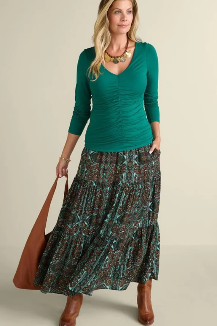 Outlet Soft Surroundings Kara Skirt HarvestScarf