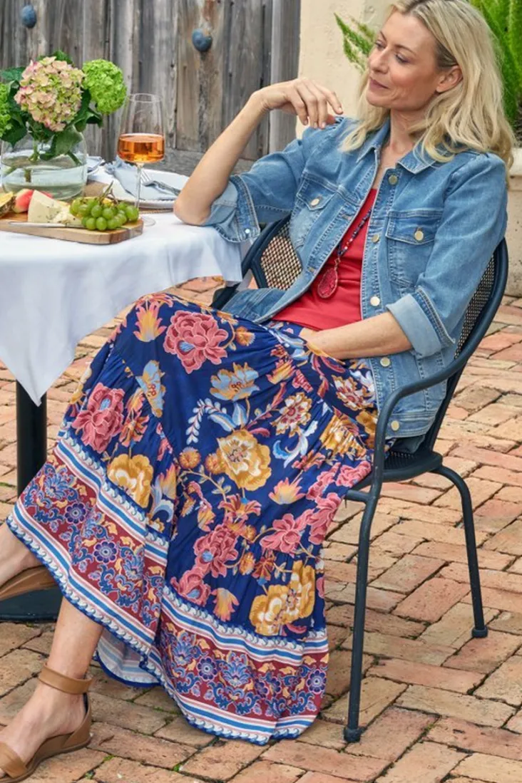Outlet Soft Surroundings Kara Skirt HarvestScarf