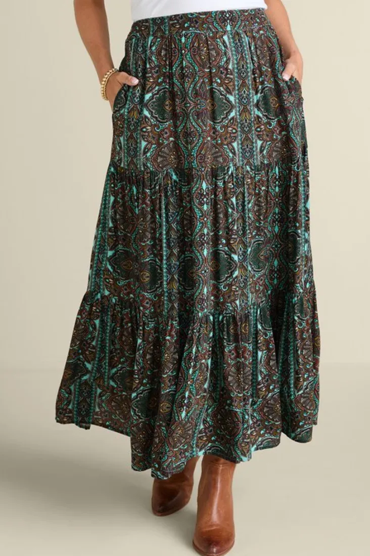 Outlet Soft Surroundings Kara Skirt HarvestScarf