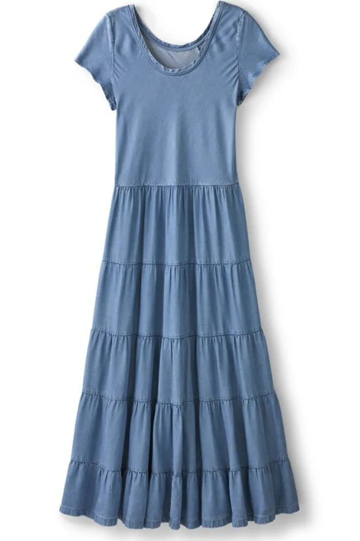Clearance Soft Surroundings Kara Tencel™ Dress MediumIndigo