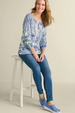 Discount Soft Surroundings Kasey Tunic Sweater GlobalScarfBlueSimplif
