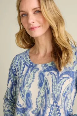 Discount Soft Surroundings Kasey Tunic Sweater GlobalScarfBlueSimplif