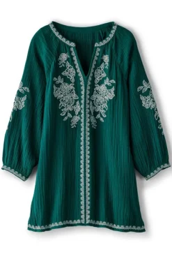Best Soft Surroundings Katie Gauze Tunic TealGreen