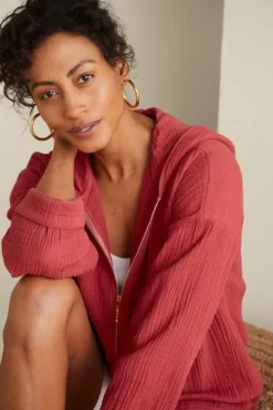 Soft Surroundings Kemia Gauze Hoodie