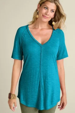 Sale Soft Surroundings Lainey Slub Tee