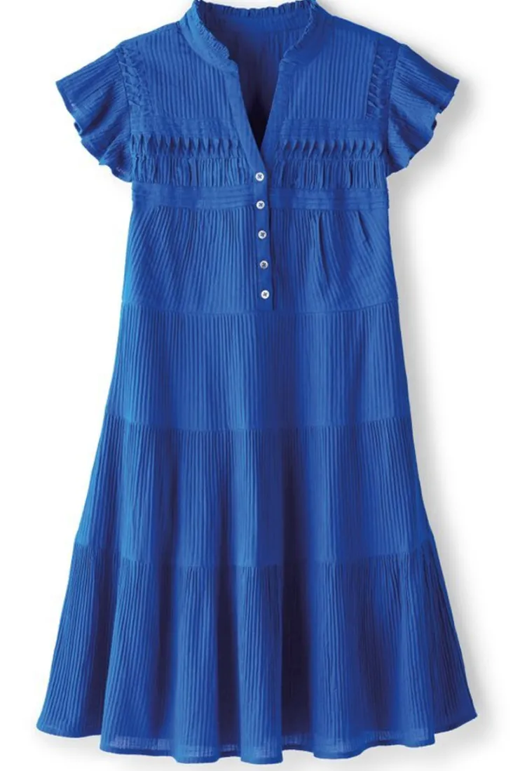Sale Soft Surroundings Lakely Short Dress Sapphire