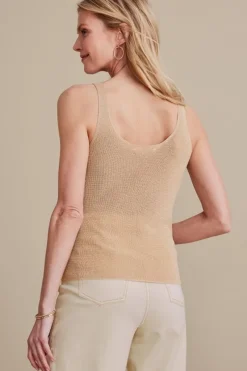 Soft Surroundings Lara Sweater Tank Gold