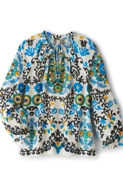 Clearance Soft Surroundings Leona Long Sleeve Top TibetanScarf