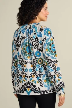 Clearance Soft Surroundings Leona Long Sleeve Top TibetanScarf
