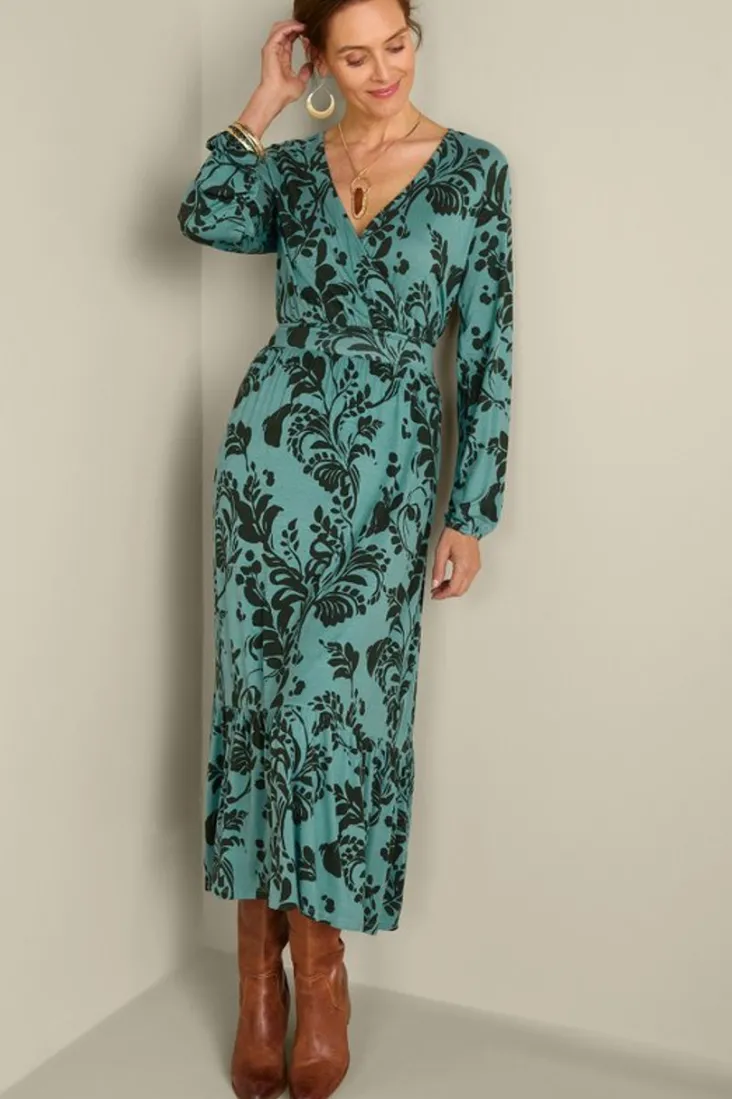 Outlet Soft Surroundings Lilibet Knit Maxi Dress AutumnVines
