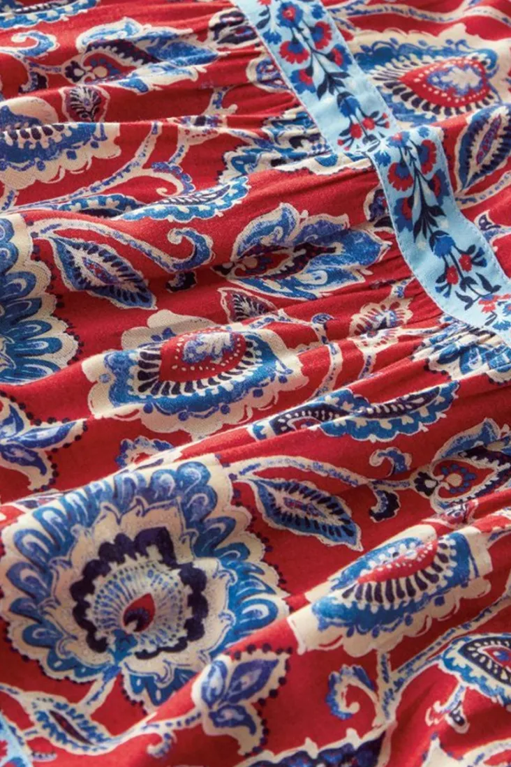 Hot Soft Surroundings Lilith Midi Dress CyntheraFloral/Border