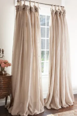 New Soft Surroundings Linen Balloon Drapery Panel