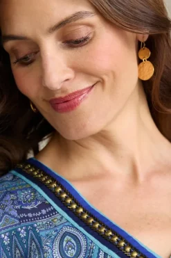 Discount Soft Surroundings Lira Drop Earrings SatinGold