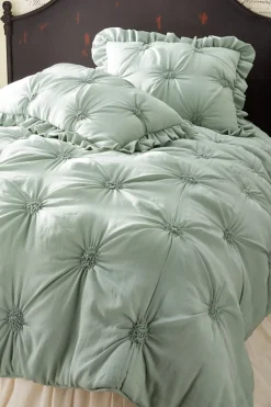 Clearance Soft Surroundings Lombardi Smocked Bed Sham I SeaMoss