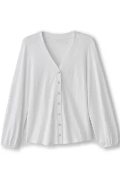 Discount Soft Surroundings Lorna Button Front Top