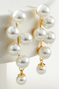 Online Soft Surroundings Lulu Pearl Drops Earrings Ivory