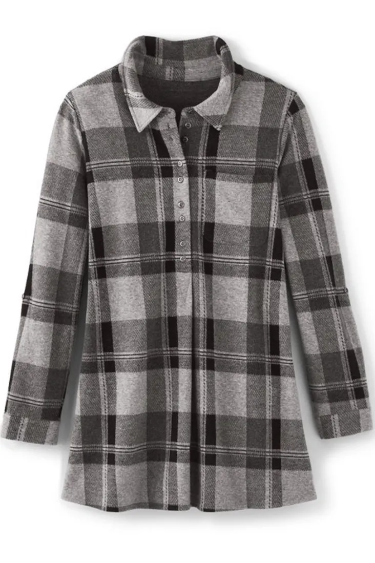 Sale Soft Surroundings Mad About Plaid Top