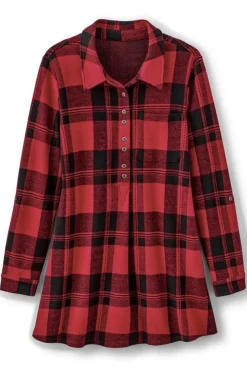 Hot Soft Surroundings Mad About Plaid Tunic