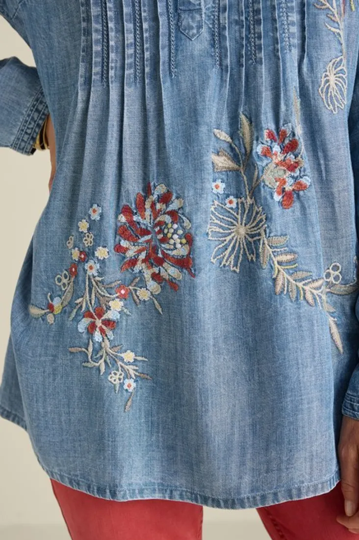 Sale Soft Surroundings Maddie Tencel™ Tunic MediumBlueWash