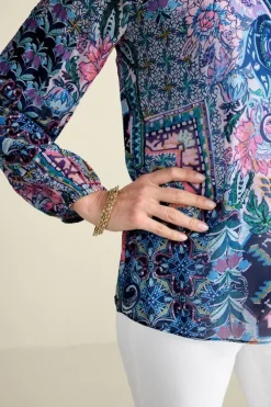 Discount Soft Surroundings Maisie Long Sleeve Top SafiTapestry