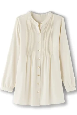 Clearance Soft Surroundings Makara Button Tunic IvoryPearl
