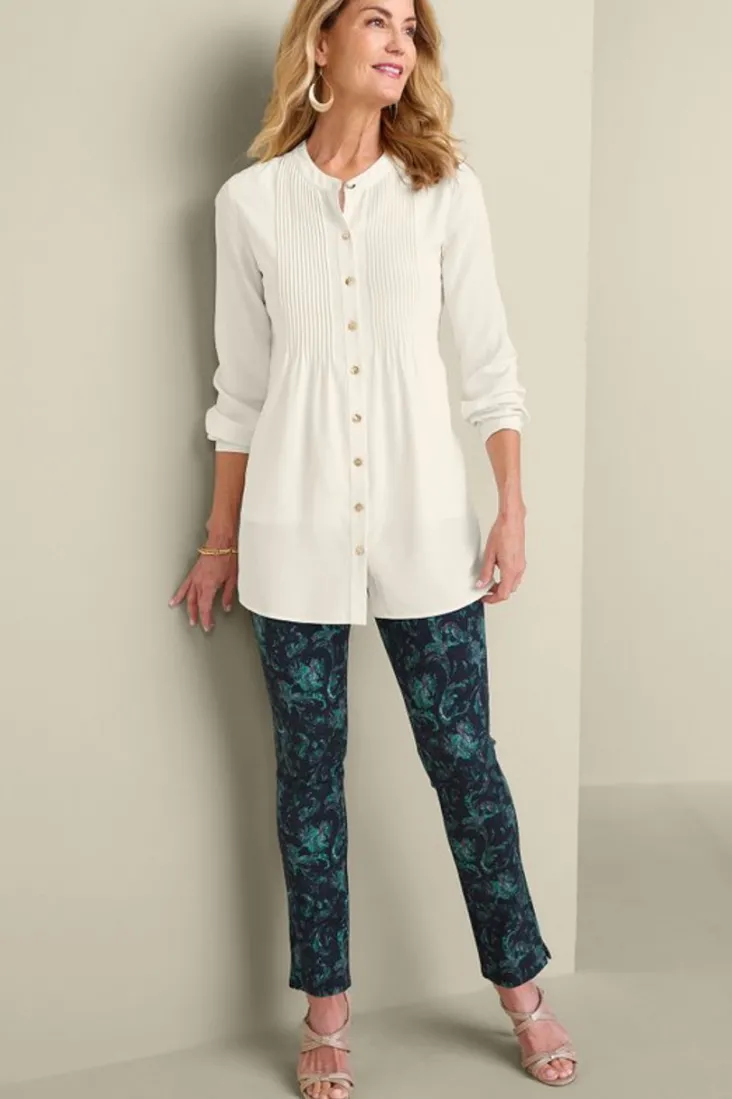 Clearance Soft Surroundings Makara Button Tunic IvoryPearl