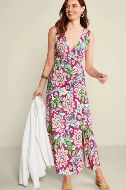 Hot Soft Surroundings Malee Maxi Dress RioGarden