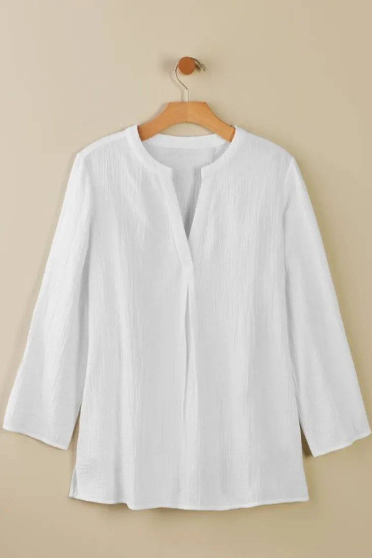 Online Soft Surroundings Marley Gauze Tunic