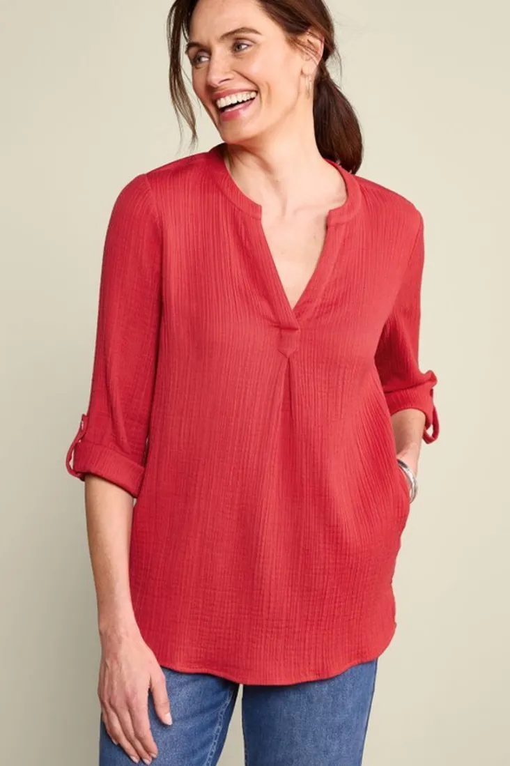 Online Soft Surroundings Marley Gauze Tunic