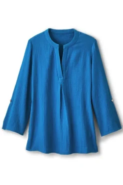 Online Soft Surroundings Marley Gauze Tunic