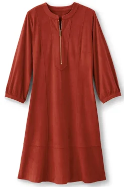 Discount Soft Surroundings Martine Faux Suede Dress BossaNova
