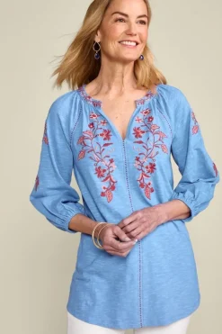Soft Surroundings Meagan Tunic BlueBonnet